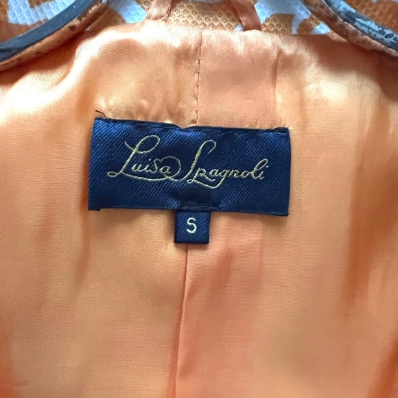 Lisa Spagnolii Short  3/4 Sleeve Orange Jacket Size S - Picture 15 of 16